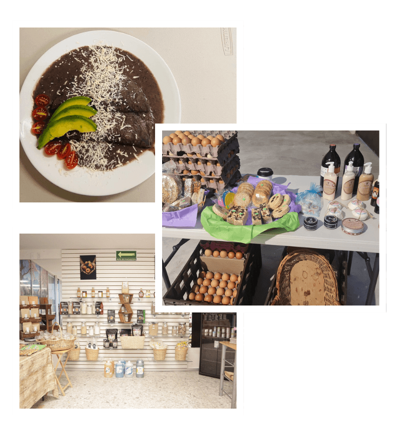 Alimentos, productores y tienda de Casa MOAI